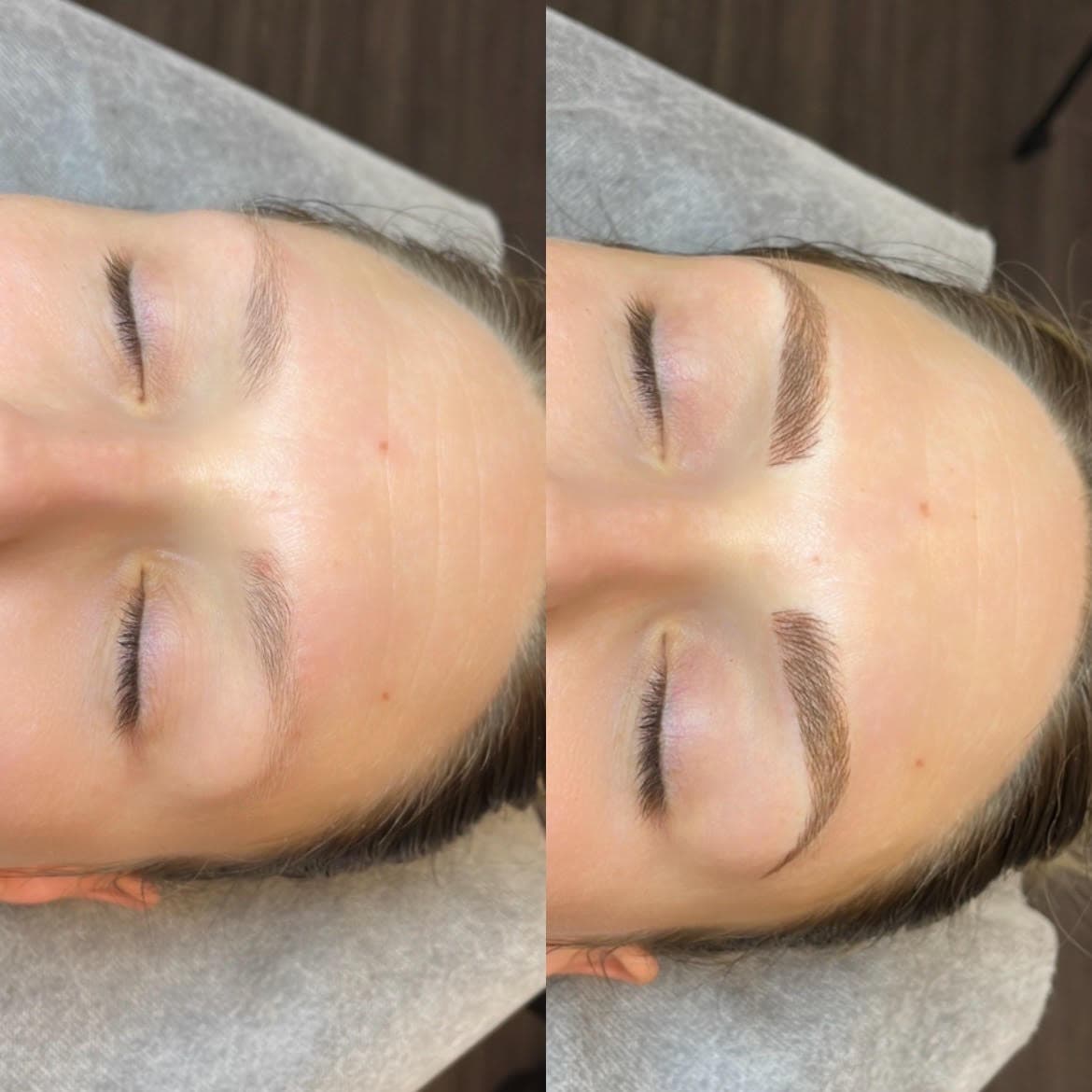 Before and after microblading result 1
